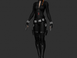 black widow marvel statue 3d print model Modelo de impresión 3D