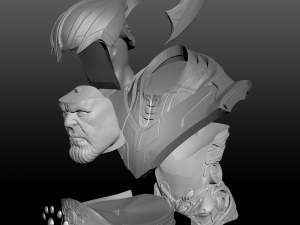 thanos bust ready to print Modèles 3D en vedette