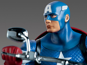 captain america on motorcycle ready to print 3D 打印模型