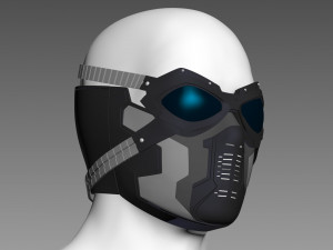 Winter Soldier Mask Ready to Print 3D-Druckmodell