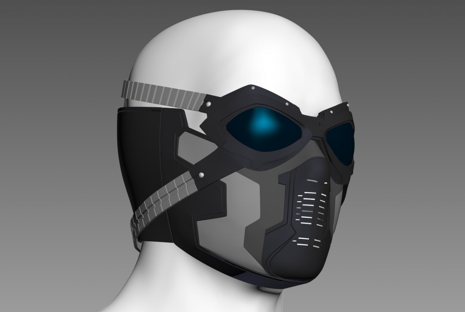 Winter Soldier Mask Ready to Print Print Model in Toys 3DExport