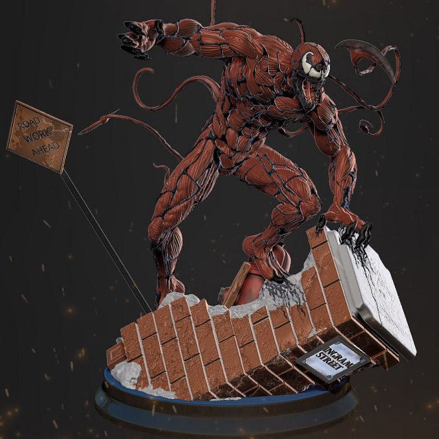 Carnage Statue Ready to Print 3D printmodel .c4d .max .obj .3ds .fbx .stl .blend