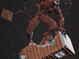 Carnage Statue Ready to Print 3D Print Model