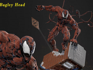 Carnage Statue Ready to Print 3D printmodel