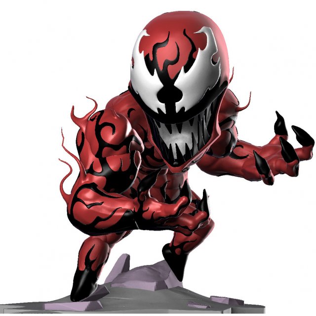 Carnage Chibi Ready to Print 3D Print Model .c4d .max .obj .3ds .fbx .stl .blend 