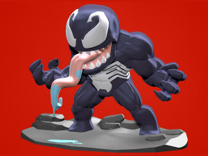 Venom Chibi Ready to Print 3Dプリントモデル