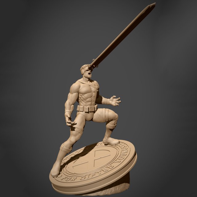 The X-Men Cyclops 3D Printing Model Stl Modèles 3D en vedette .c4d .max .obj .3ds .fbx .stl .blend 