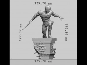 Daredevil Statues Ready to Print Modello di stampa 3D