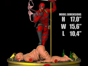 Deadpool Statues Ready to Print Modelo de impresión 3D
