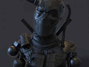 Deadpool Bust 3D Print Model 3Dプリントモデル