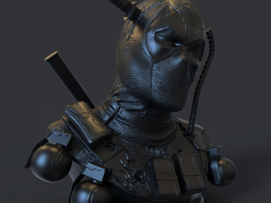 Deadpool Bust 3D Print Model 3D Принт Модель