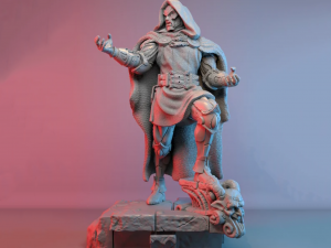 Marvel Dr Doom Sculpture Ready to Print STL 3D Print Model