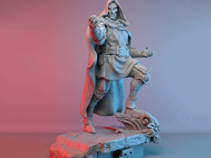 Marvel Dr Doom Sculpture Ready to Print STL 3D Baskı Modeli