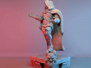 Marvel Dr Doom Sculpture Ready to Print STL 3D Baskı Modeli
