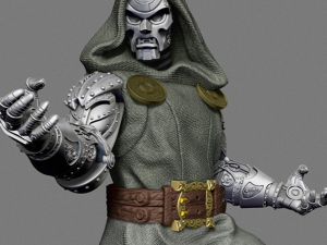Marvel Dr Doom Sculpture Ready to Print STL 3D Baskı Modeli