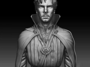 Dr Strange Bust Ready to Print Modèles 3D en vedette