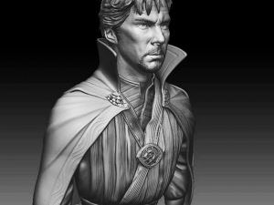 Dr Strange Bust Ready to Print Modèles 3D en vedette