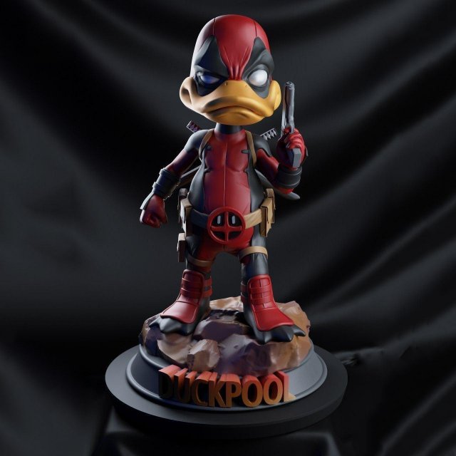 Duckpool Statues Ready to Print 3D Print Model .c4d .max .obj .3ds .fbx .stl .blend 
