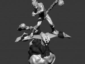 Green Goblin on Glider Ready to Print 3D Print Model