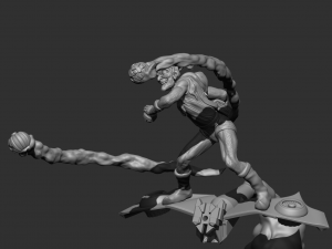 Green Goblin on Glider Ready to Print 3D-Druckmodell