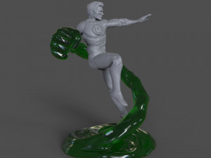 Green Lantern Statues Ready to Print 3D Print Model