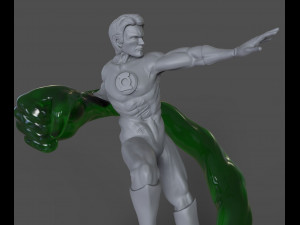 Green Lantern Statues Ready to Print Modello di stampa 3D