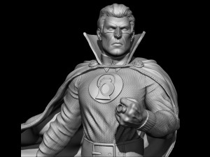 Green Lantern Miniatures Ready to Print 3D Print Model