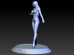 Emma Frost Marvel Statues Ready to Print STL 3D Print Model