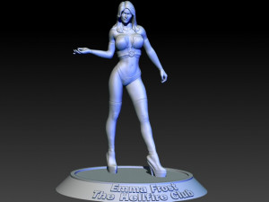 Emma Frost Marvel Statues Ready to Print STL 3D Print Model