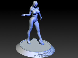 Emma Frost Marvel Statues Ready to Print STL 3D Print Model