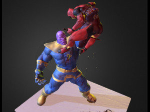 Deadpool vs Thanos Miniatures Ready to Print Modelo de Impressão 3D