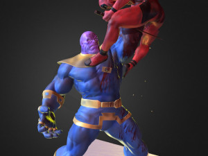 Deadpool vs Thanos Miniatures Ready to Print Modelo de Impressão 3D