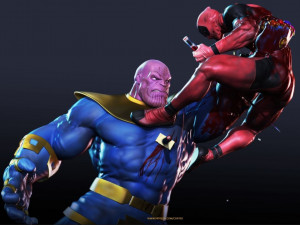 Deadpool vs Thanos Miniatures Ready to Print Modelo de Impressão 3D