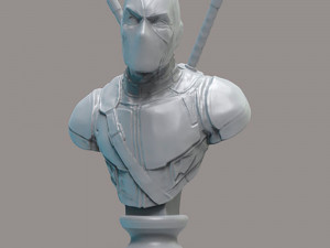 Deadpool Bust Ready to Print STL 3D Print Models