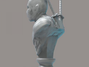 Deadpool Bust Ready to Print STL Model Cetak 3D
