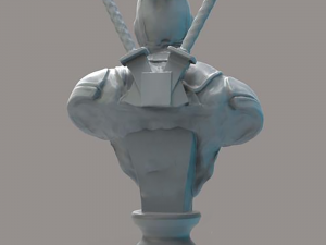 Deadpool Bust Ready to Print STL Model Cetak 3D