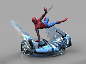 Spiderman Marvel Miniature Ready to Print STL 3D Print Model