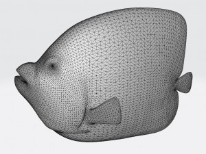 Emperor Anglefish Ready to Print STL FBX OBJ Modello di stampa 3D