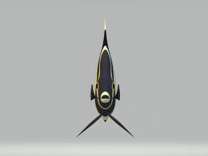 Black Angelfish Ready to Print STL FBX OBJ 3Dプリントモデル