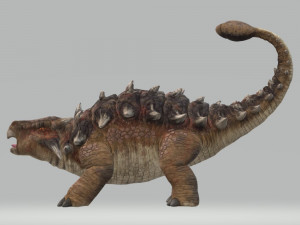 Ankylosaurus Dinosaur Ready to Print STL FBX OBJ 3D प्रिंट मॉडल