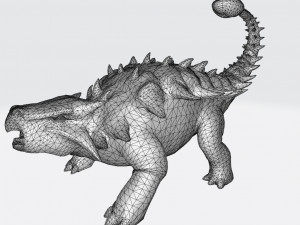 Ankylosaurus Dinosaur Ready to Print STL FBX OBJ 3D प्रिंट मॉडल
