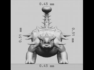 Ankylosaurus Dinosaur Ready to Print STL FBX OBJ 3D प्रिंट मॉडल