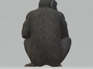 Chimpansee Ready to Print STL FBX OBJ 3Dプリントモデル