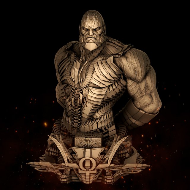 DC Comics Darkseid Bust Ready to Print 3Dプリントモデル .c4d .max .obj .3ds .fbx .stl .blend 