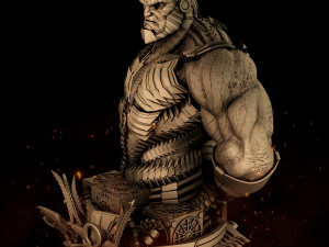 DC Comics Darkseid Bust Ready to Print 3Dプリントモデル