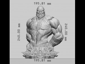 DC Comics Darkseid Bust Ready to Print 3Dプリントモデル