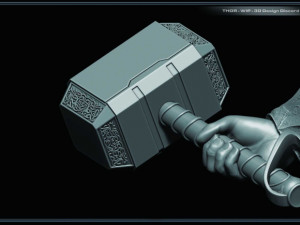 Old Thor Marvel Figurine Ready to Print Modèles 3D en vedette
