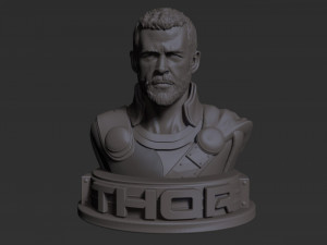 Thor bust Ready to Print STL 3D Print Model