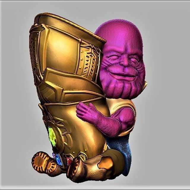 Thanos Flower Pot Ready to Print 3D Print Model .c4d .max .obj .3ds .fbx .stl .blend 
