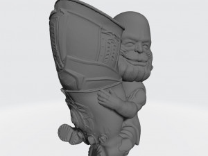 Thanos Flower Pot Ready to Print 3D Print Model